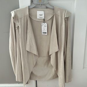 NWT Faux Suede Jacket